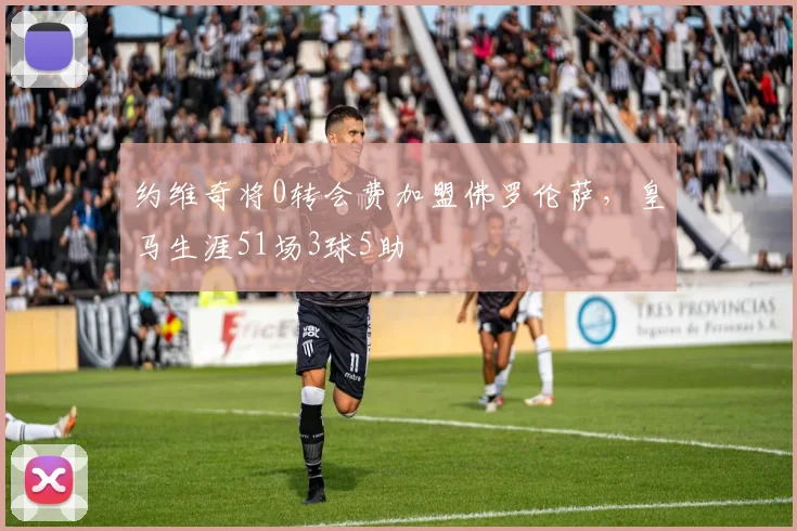 约维奇将0转会费加盟佛罗伦萨，皇马生涯51场3球5助