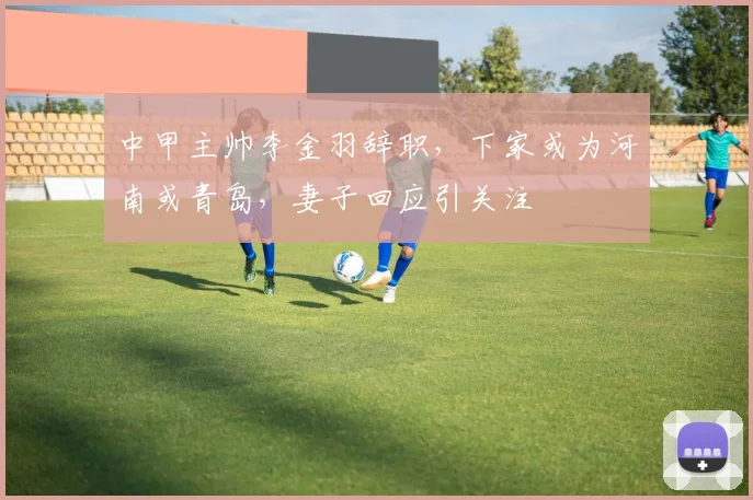 中甲主帅李金羽辞职，下家或为河南或青岛，妻子回应引关注